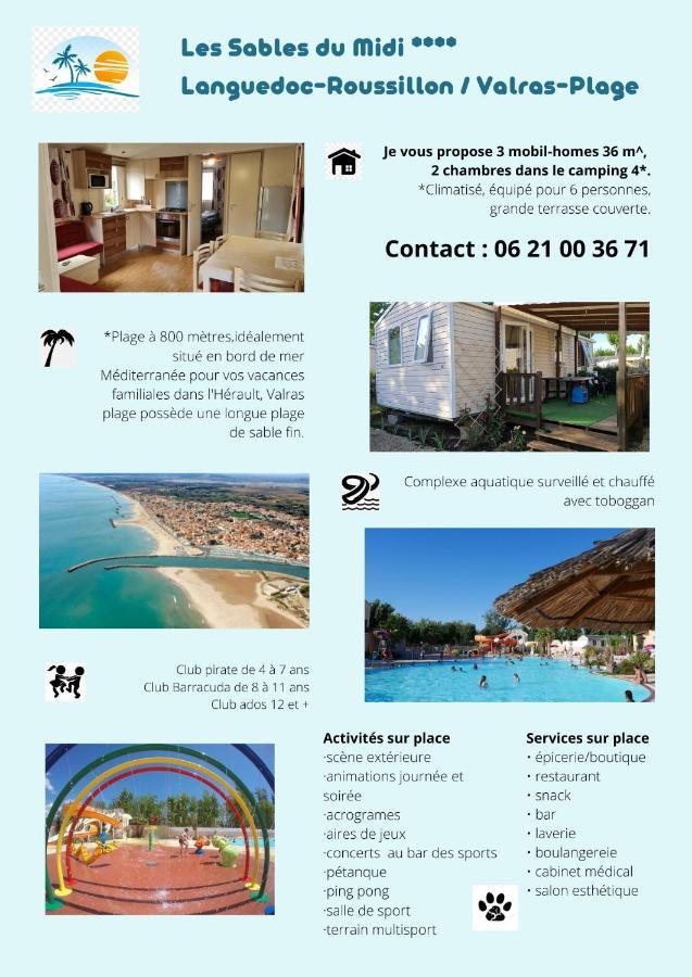 Les Sables Du Midi Hotel วัลราส์-ปลาจ ภายนอก รูปภาพ