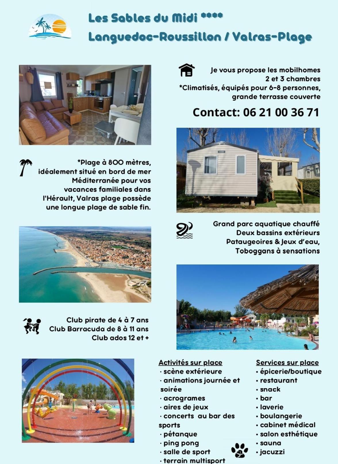 Les Sables Du Midi Hotel วัลราส์-ปลาจ ภายนอก รูปภาพ